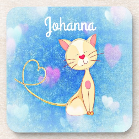 Dreaming Cat Getränkeuntersetzer (Vorderseite)