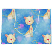 Dreaming Cat Große Geschenktüte (Vorderseite)