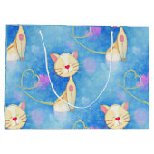 Dreaming Cat Große Geschenktüte (Rückseite)
