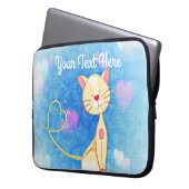 Dreaming Cat Laptopschutzhülle (Vorderseite Links)