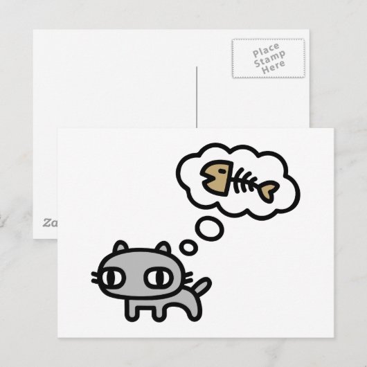 Dreaming Cat Postkarte (Vorne/Hinten)