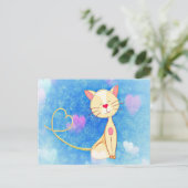 Dreaming Cat Postkarte (Stehend Vorderseite)
