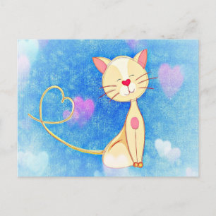 Dreaming Cat Postkarte