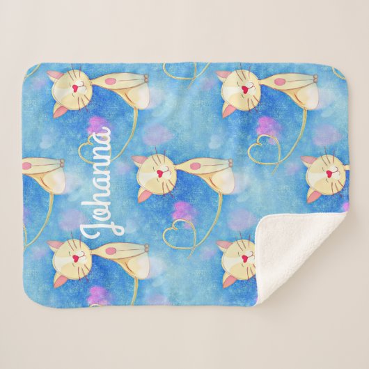 Dreaming Cat Sherpadecke (Vorderseite (Horizontal))