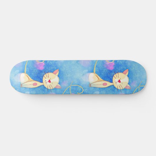 Dreaming Cat Skateboard (Horizontal)