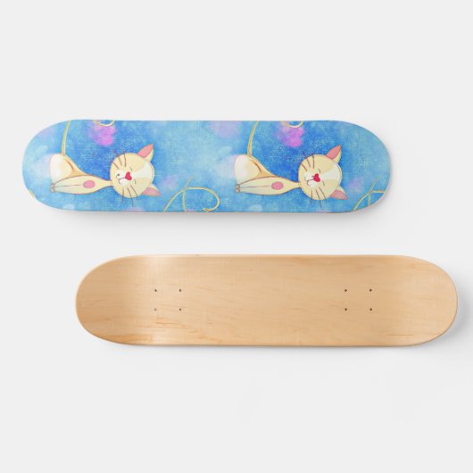 Dreaming Cat Skateboard (Horizontal)