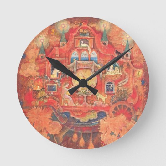 Dreaming Clock: The Automaton of Memories Runde Wanduhr (Vorderseite)