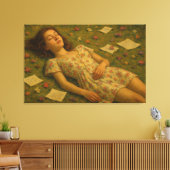 Dreaming, creating and believing leinwanddruck (Insitu (Wohnzimmer))