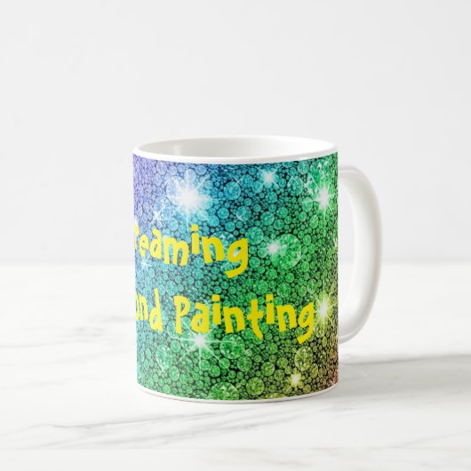 Dreaming-Diamant-Malerei Kaffeetasse (VorderseiteRechts)