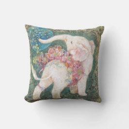 "Dreaming Elephant" A Symbol of Hope Kissen