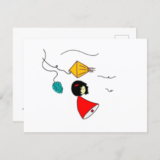 Dreaming Girl Postkarte