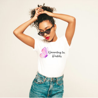 "Dreaming in Pastellfarben" Weiche ästhetische Wei T-Shirt
