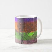 "Dreaming in the Millions" abstract art coffee mug Kaffeetasse (VorderseiteRechts)