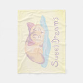 Dreaming Kitten Fleecedecke (Vorderseite)