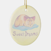 Dreaming Kitten Keramikornament (Rechts)