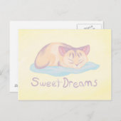 Dreaming Kitten Postkarte (Vorne/Hinten)