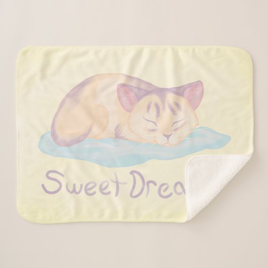 Dreaming Kitten Sherpadecke (Vorderseite (Horizontal))