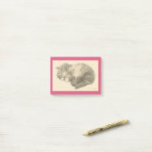 Dreaming Kitty Post-it Klebezettel (Auf Schreibtisch)