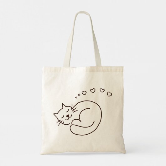 Dreaming Kitty Tragetasche (Rückseite)