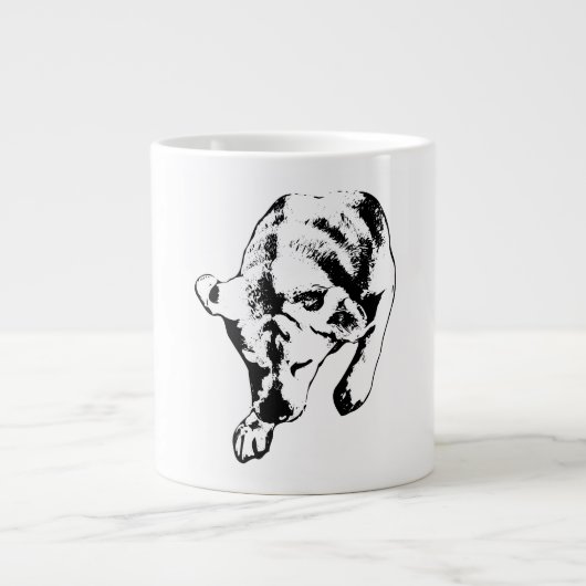 Dreaming-Labrador - leise Top-Down-Studie Jumbo-Tasse (Vorderseite)
