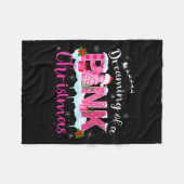 Dreaming Of A Nk Christmas Tree Cakes Santa Hat Xm Fleecedecke (Vorderseite (Horizontal))