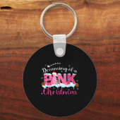 Dreaming Of A Nk Christmas Tree Cakes Santa Hat Xm Schlüsselanhänger (Vorderseite)