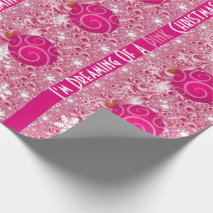 "Dreaming of a Pink Christmas" Weihnachten Geschenkpapier