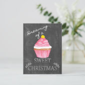 Dreaming of a Sweet Christmas! Postkarte (Stehend Vorderseite)