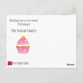Dreaming of a Sweet Christmas! Postkarte (Rückseite)