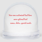 Dreaming of a White Christmas Duck Schneekugeln (Rückseite)