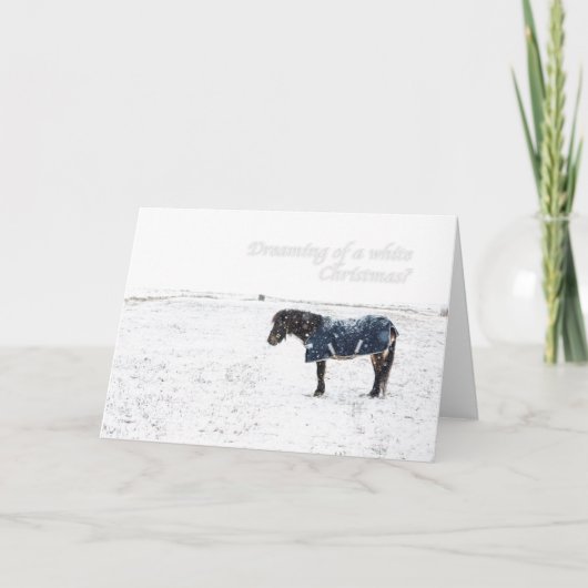 Dreaming of a white Christmas? Feiertagskarte (Vorderseite)