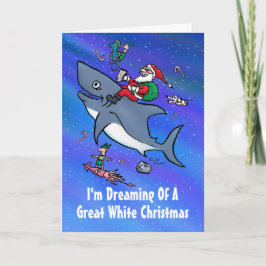 Dreaming Of Great White Christmas Card Feiertagskarte