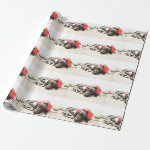 Dreaming of Santa - German Shorthair Puppy Geschenkpapier