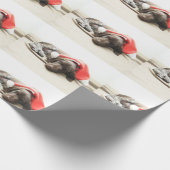 Dreaming of Santa - German Shorthair Puppy Geschenkpapier (Ecke)