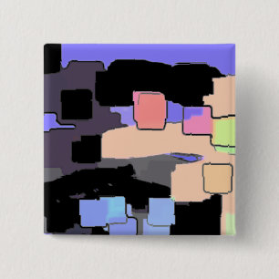 "Dreaming of Sky" Geometrische Kunst Button