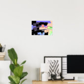 "Dreaming of Sky" Geometrische Kunst Poster (Heimbüro)