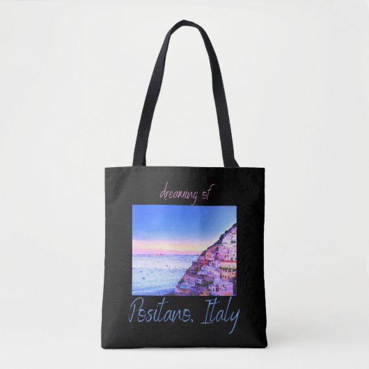 Dreaming of Sunset Over Positano, Italien Tasche (Vorderseite)