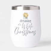 Dreaming of White Christmas Festive Stemless (Rückseite)