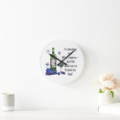 Dreaming of White Christmas, Funny Wine Art Gifts Runde Wanduhr (Zuhause)