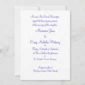 Dreaming Spires Rose Hochzeit Einladung (Rückseite)