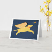 Dreaming - Stephen Huneck Karte (Gelbe Blume)