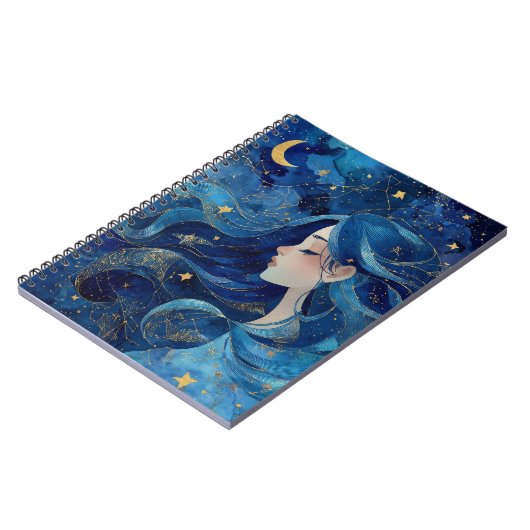 Dreaming Under Stars - Goddess Journal Notizblock (Linke Seite)