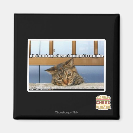 Dreaming von Käseburgern Magnet (Vorne)