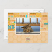 Dreaming von Käseburgern Postkarte (Vorne/Hinten)