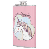 Dreaming Whimsical Unicorn Flachmann (Links)