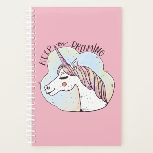 Dreaming Whimsical Unicorn Planer (Vorderseite)