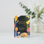 Dreaming Woodland Fox Illustration Visitenkarte (Stehend Vorderseite)