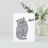 Dreamkatze mit orangefarbenen Augen Postkarte (Stehend Vorderseite)