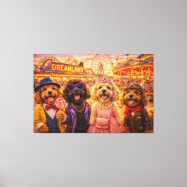 Dreamland Cockapoo Canvas Art – Vintage Fair Dog  Leinwanddruck