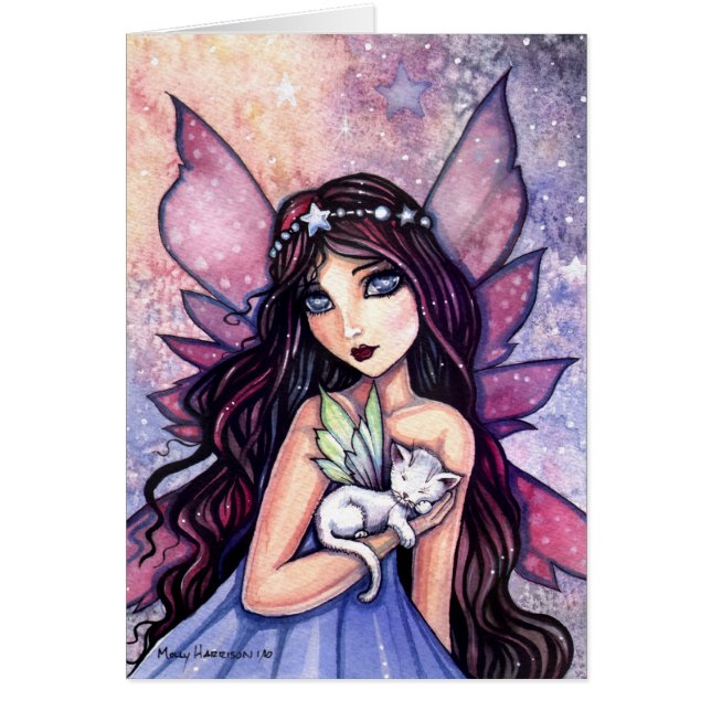 Dreamland Fairy and Kitty Card (Vorne)